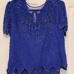 Denise Elle Sequined Top XL